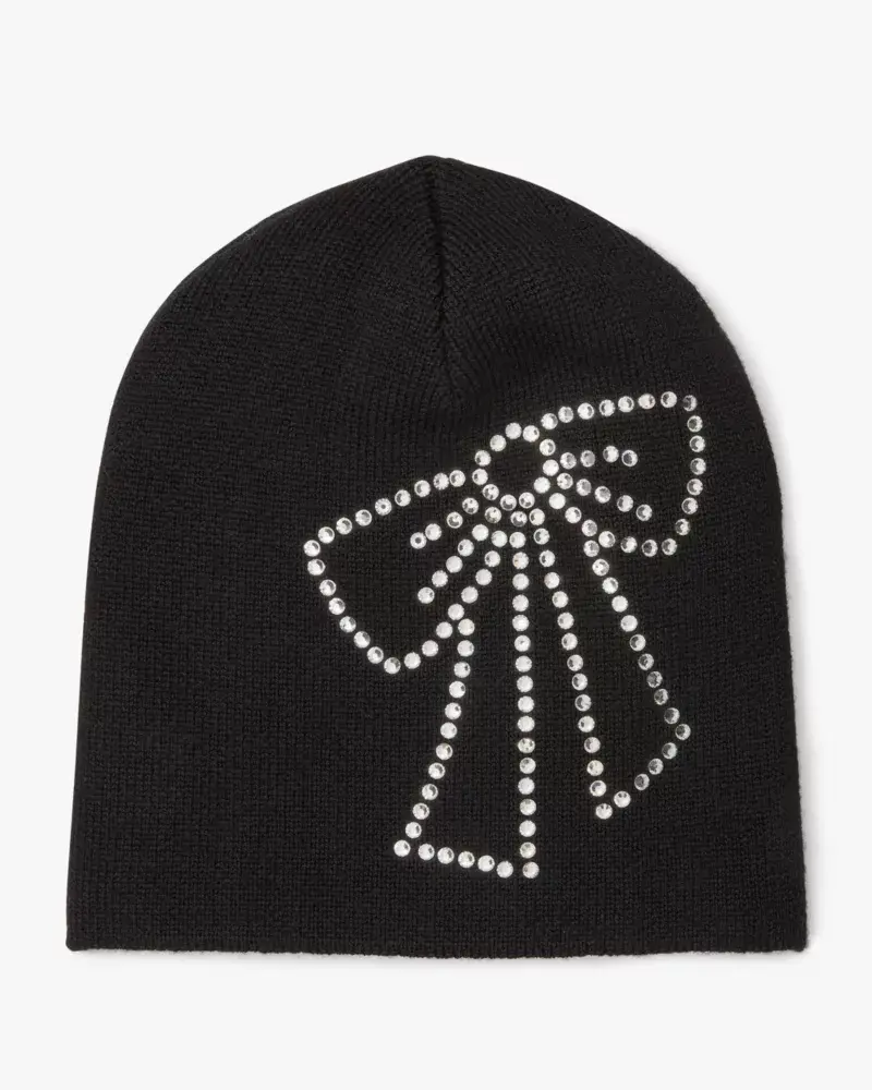 Kate Spade Trompe L'oeil Bow Beanie. 2