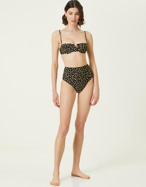Lilly Yüksek Bel Çiçekli Bikini Altı