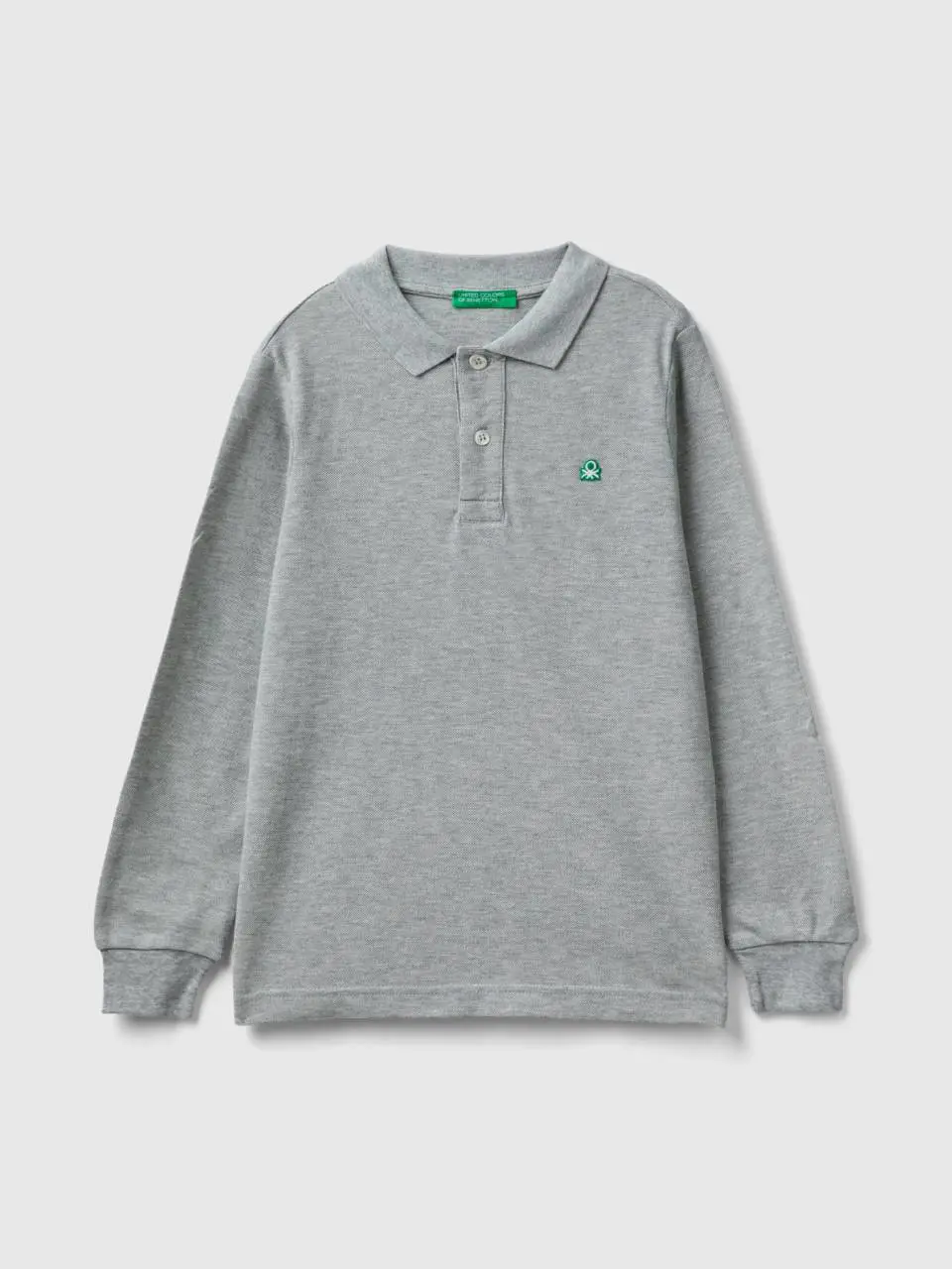 Benetton 100% organic cotton long sleeve polo. 1