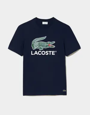 Cotton Jersey Signature Print T-shirt