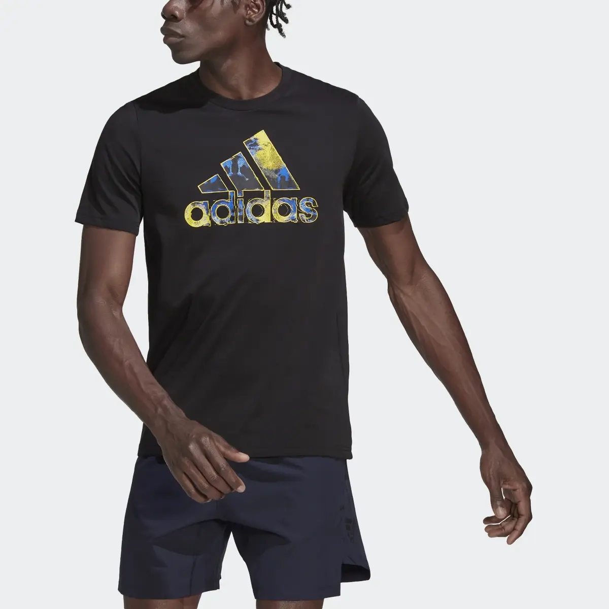 Adidas HIIT Training AEROREADY Graphic Tee. 1