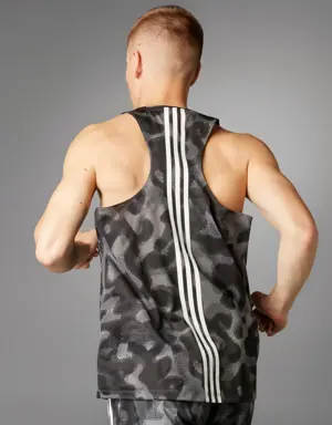 Own the Run 3-Stripes Allover Print Singlet