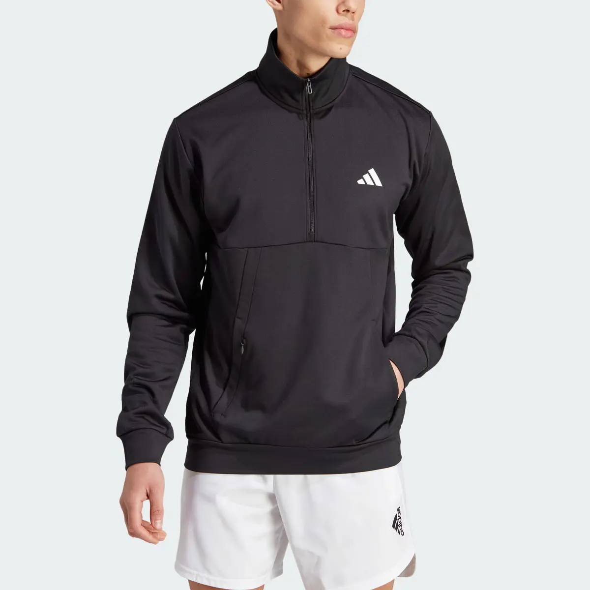 Adidas Game and Go Small Logo Training 1/4 Zip Top. 1