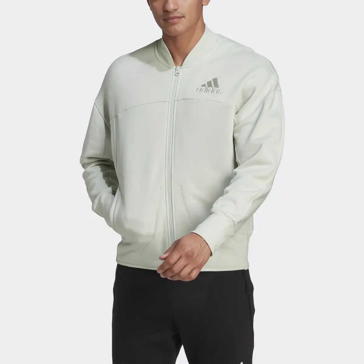 Adidas Studio Lounge Fleece Track Top. 1