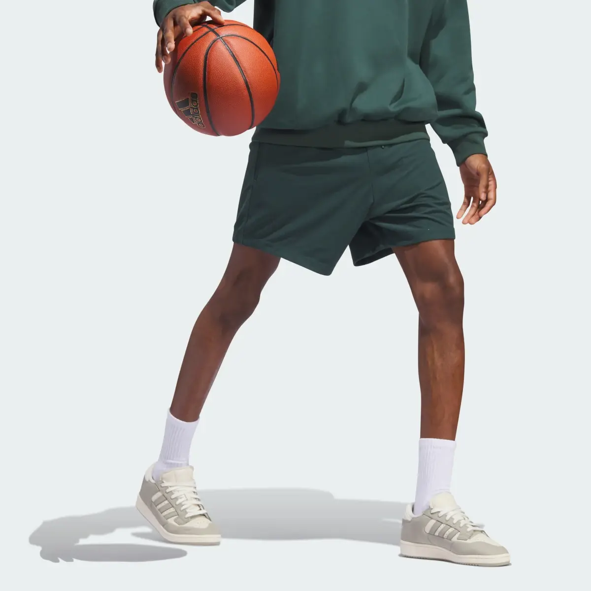 Adidas Basketball Brushed Shorts. 3