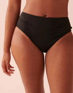 SOLID Mid Waist Bikini Bottom