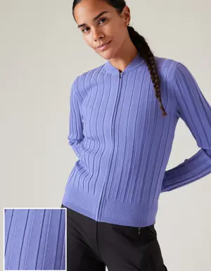 Athleta Fairway Sweater blue