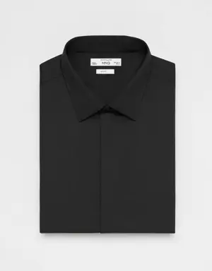 100% cotton slim-fit suit shirt