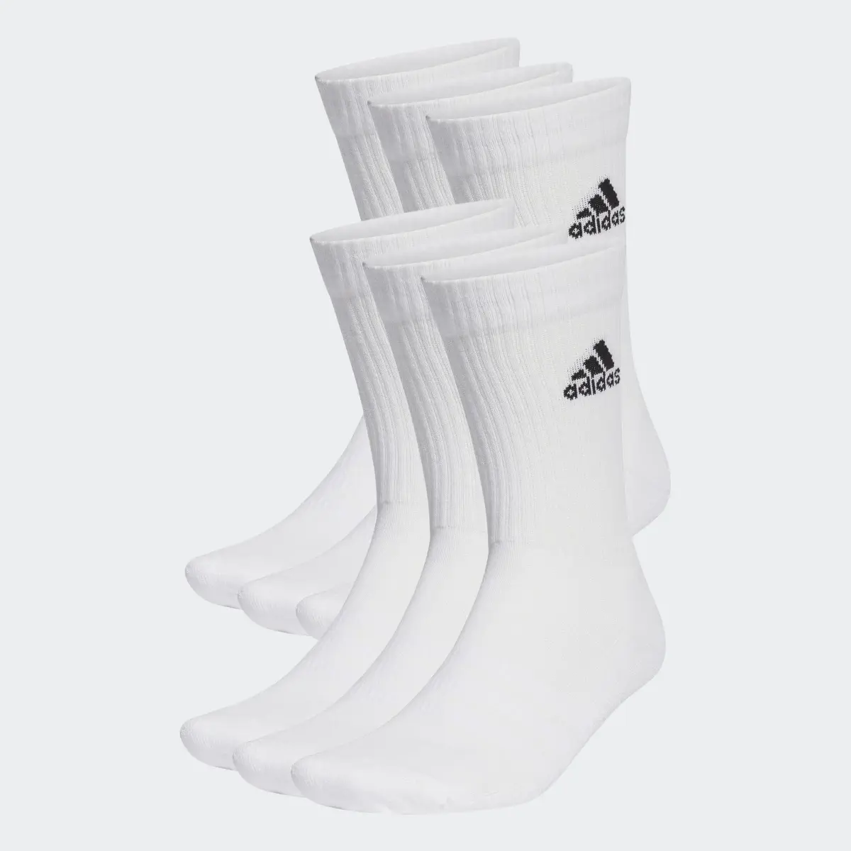 Adidas Cushioned Sportswear Crew Socks 6 Pairs. 1