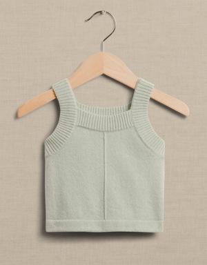 Cashmere Tank for Baby green