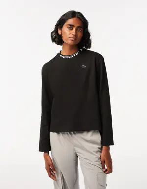 Women’s Lacoste Logo Collar Oversized T-Shirt