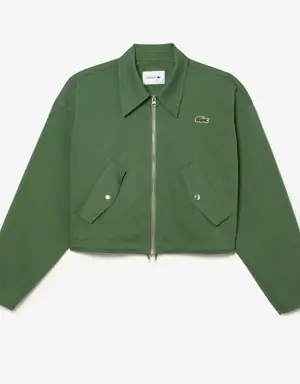 Women’s Zipped Cotton Harrington Jacket