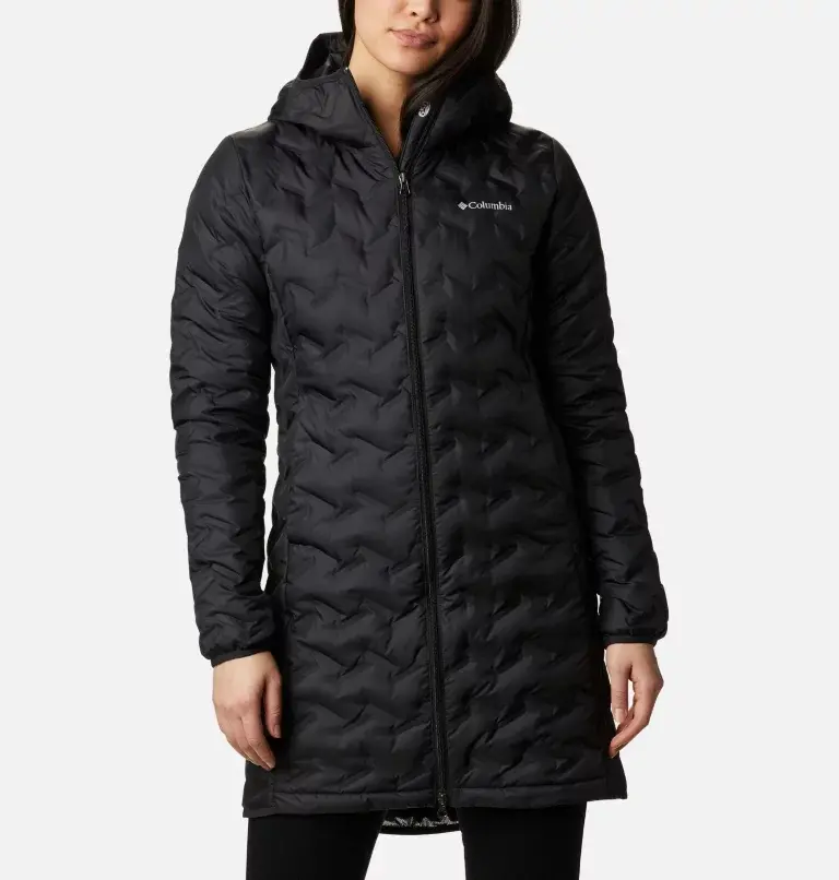 Columbia Women's Delta Ridge™ Hooded Long Down Puffer Jacket. 2