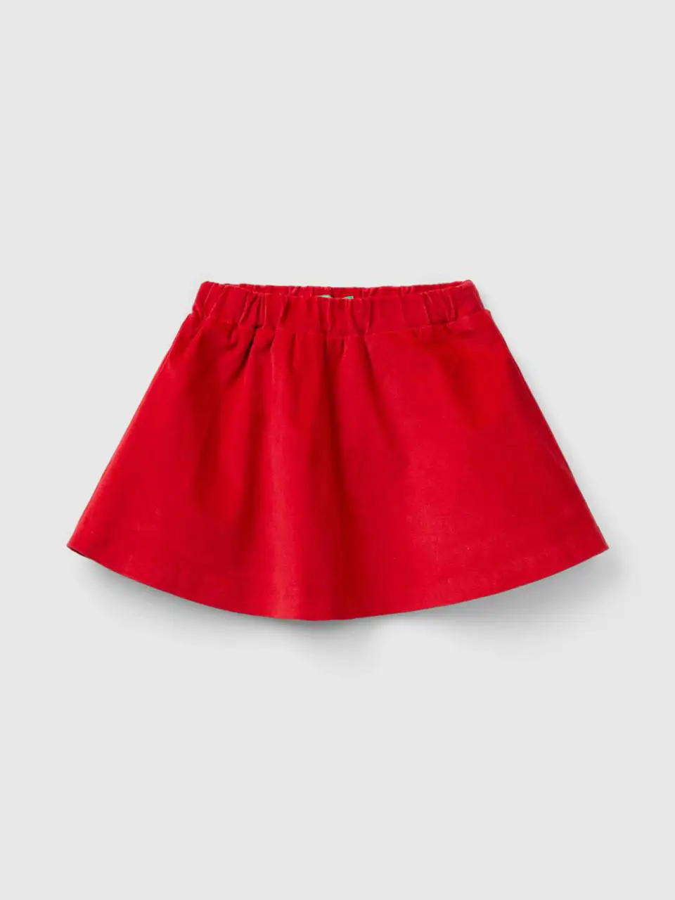 Benetton smooth velvet mini skirt. 1