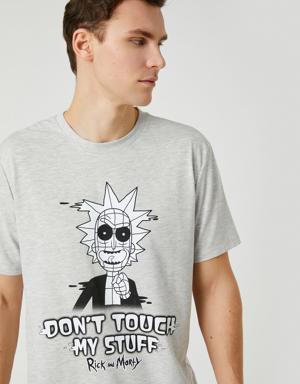 Rick and Morty Oversize Tişört Lisanslı Baskılı