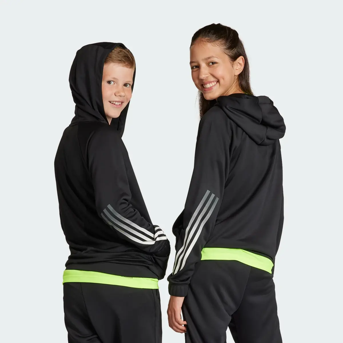 Adidas Sudadera con capucha Train Icons AEROREADY 3 bandas. 2