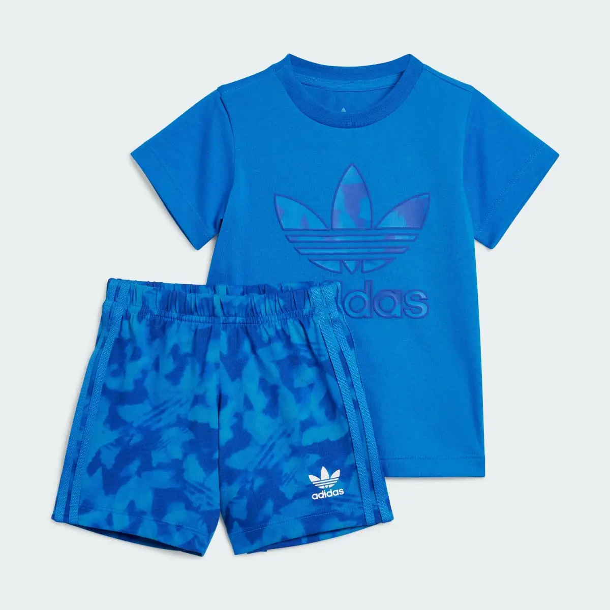 Adidas Summer Allover Print Short Tee Set. 2