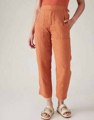 Voyager Linen Pant orange