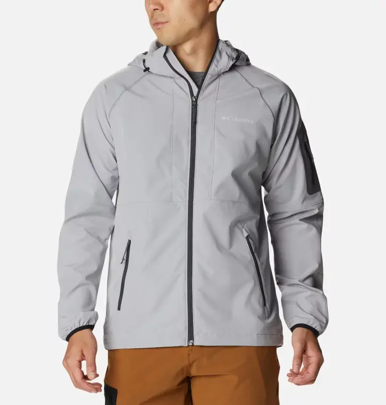 Columbia Men's Tall Heights™ Hooded Softshell Jacket. 2