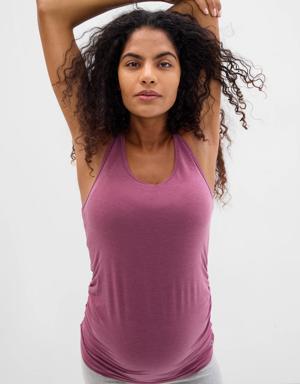 Gap Maternity GapFit Breathe Racerback Tank Top purple