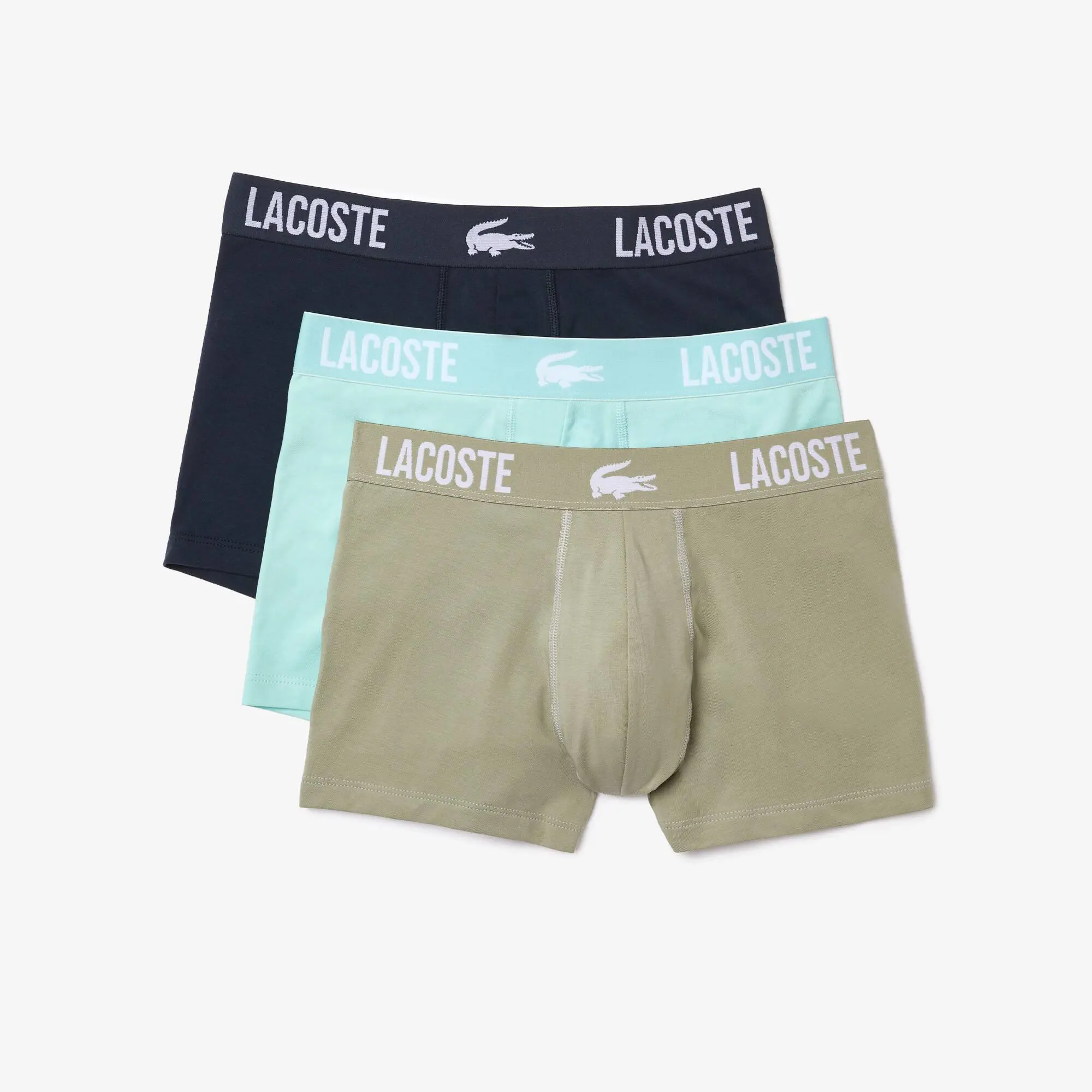 Lacoste Men's Branded Jersey Trunk 3-Pack. 2
