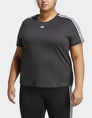 Adidas AEROREADY Train Essentials 3-Stripes Tee (Plus Size)