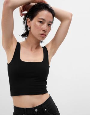 Cropped Tank Top black