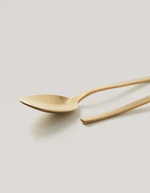 4-pack of 100% steel gold spoons