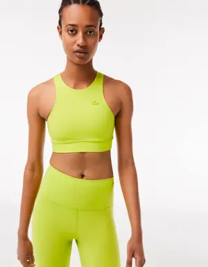 Women's Lacoste Overstitched Seamless Sports Bra