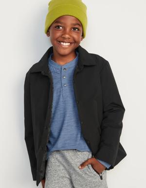 StretchTech Water-Resistant Shacket for Boys black