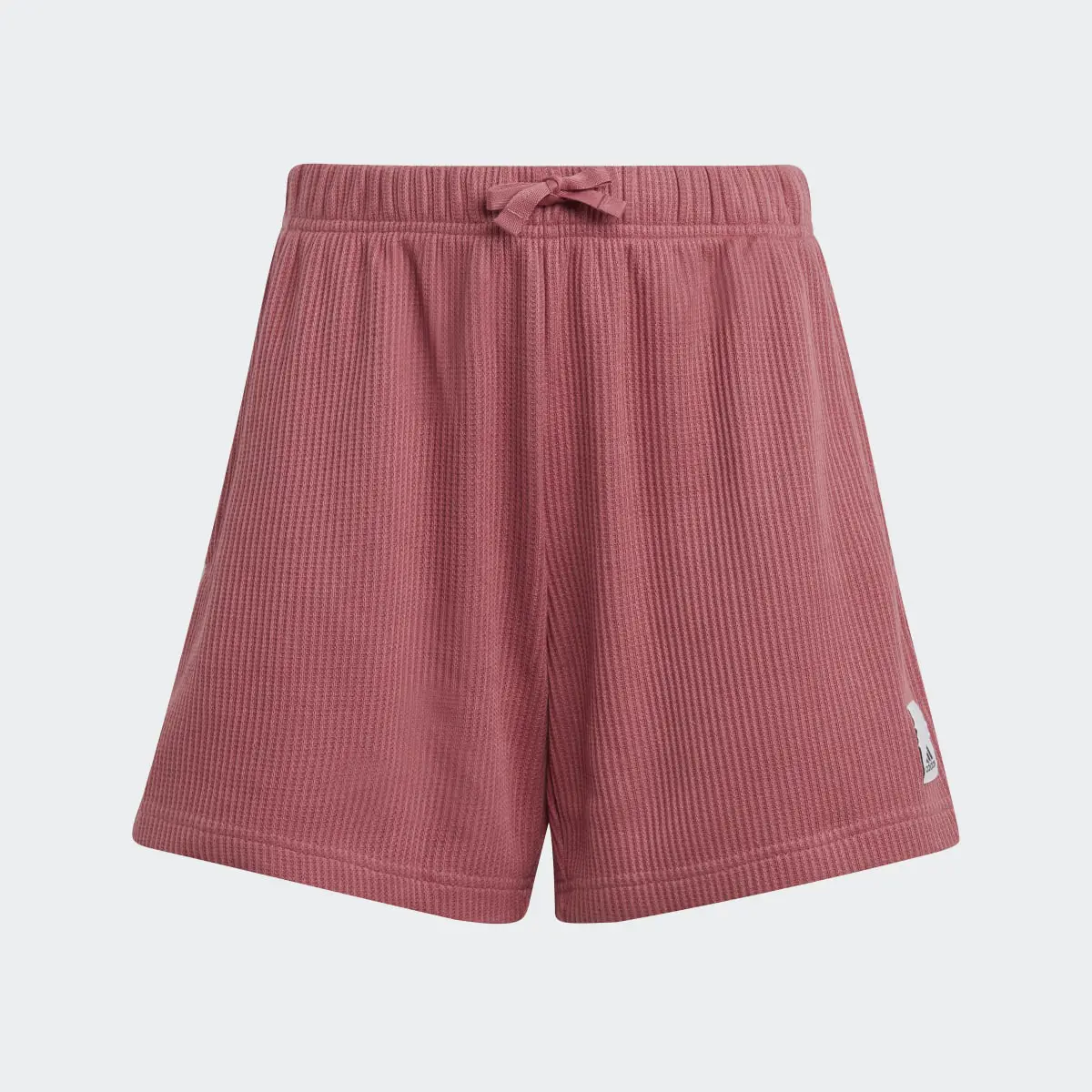 Adidas Lounge Waffle Knit Loose Shorts. 1