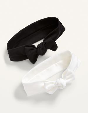 Old Navy Jersey-Knit Bow-Tie Headband 2-Pack for Toddler multi