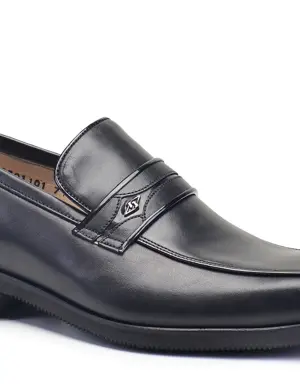 Siyah Bağcıksız Termo Erkek Ayakkabı -71681-