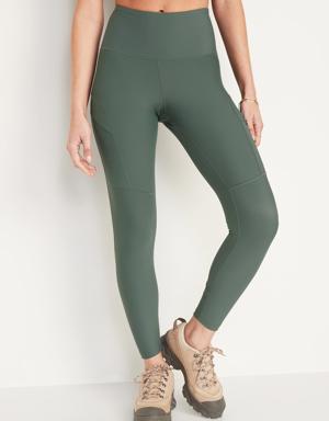 High-Waisted PowerSoft 7/8-Length Cargo Leggings for Women green