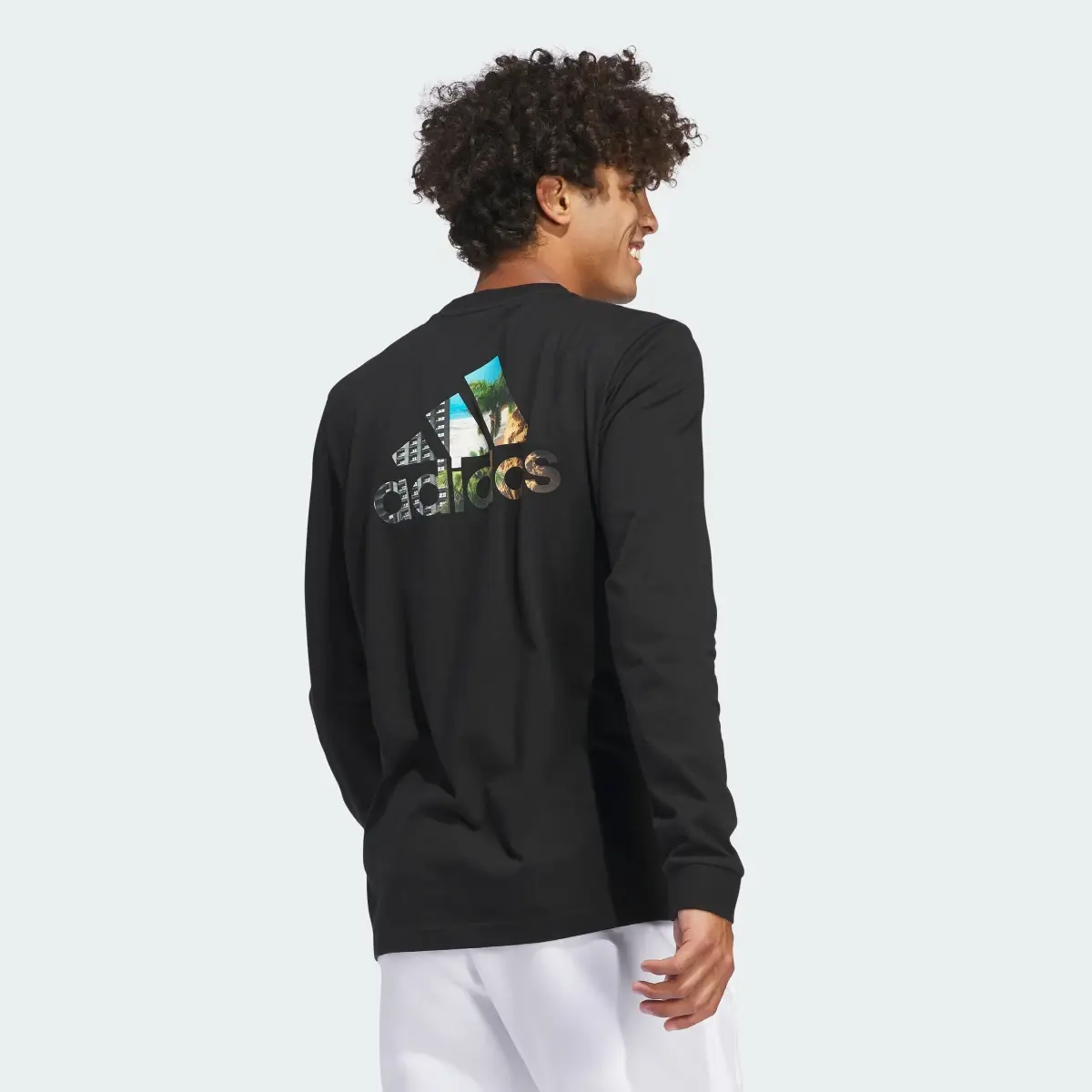 Adidas LA Graphic Long Sleeve Tee. 3