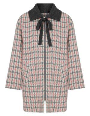 Plaid Pink Gray Coat