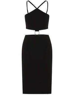 Cutout Midi Sheath Dress