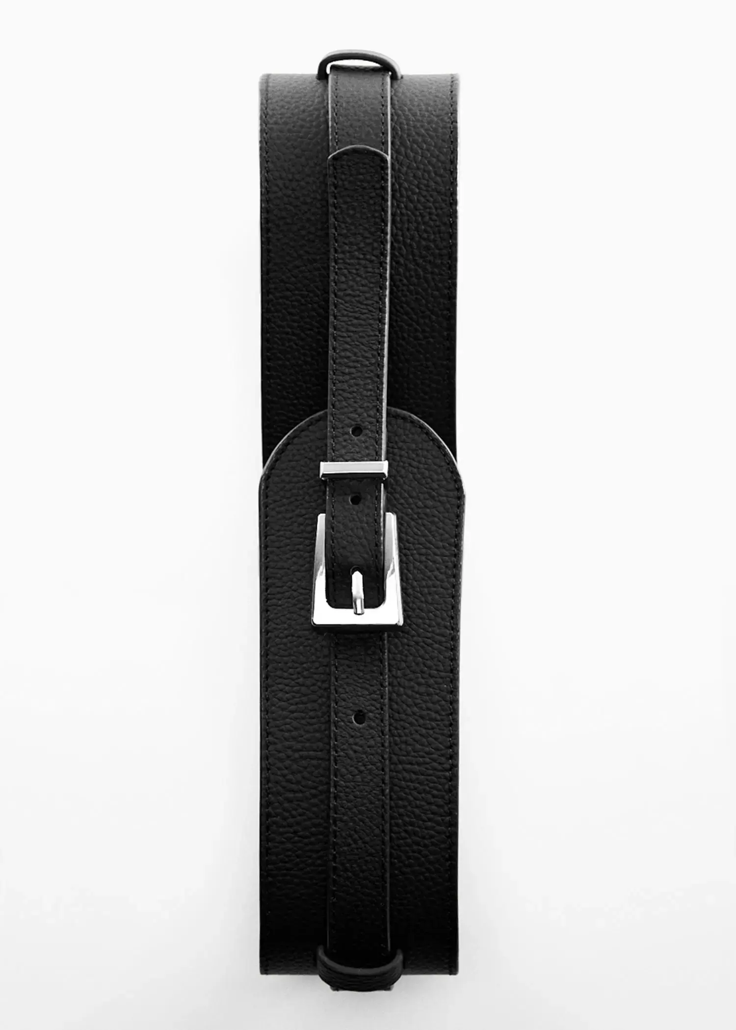 Mango Wide leather belt. 1