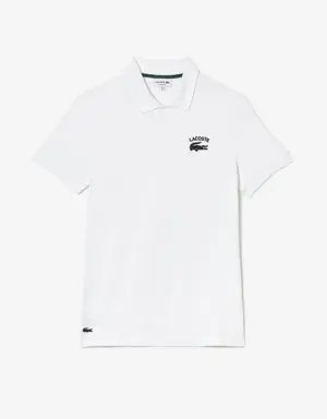 Regular Fit Lacoste Branded Stretch Cotton Polo Shirt