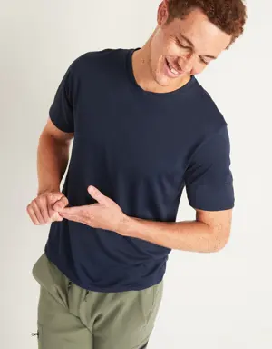 Go-Dry Cool Odor-Control Core V-Neck T-Shirt for Men blue