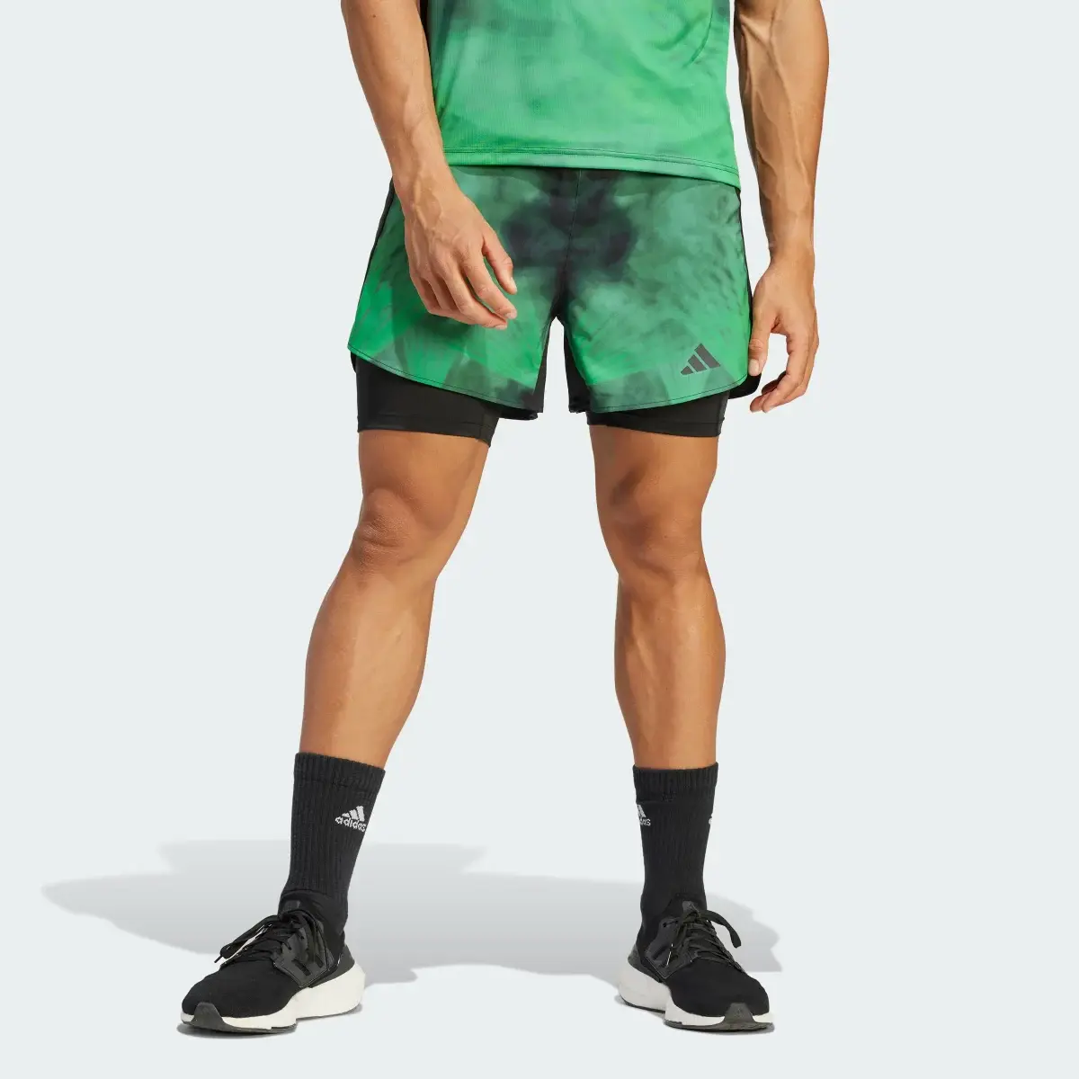 Adidas Berlin Running Two-in-One Shorts. 1