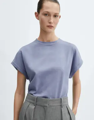 T-shirt de algodão com manga curta