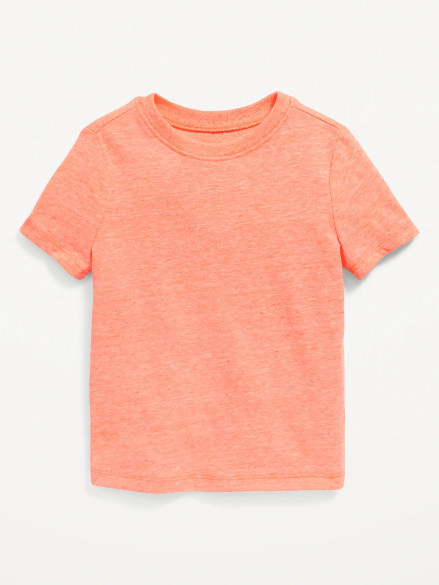 Old Navy Unisex Short-Sleeve Slub-Knit T-Shirt for Toddler pink. 1