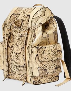 Python backpack with Double G