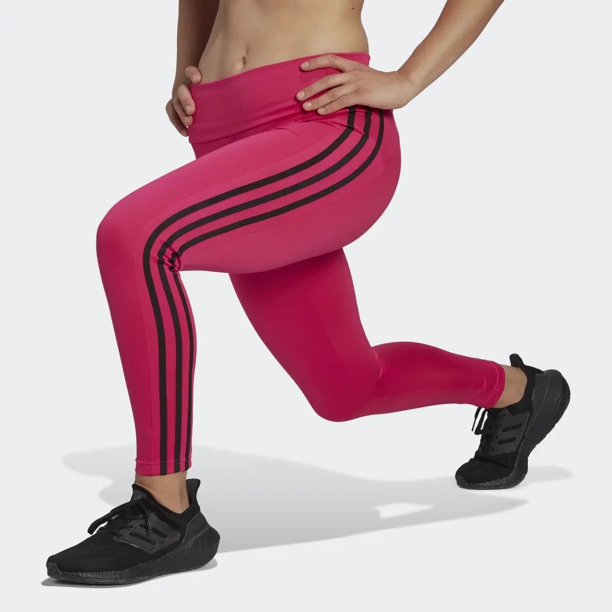 Adidas Designed to Move High-Rise 3-Stripes 7/8 Sport Leggings. 1