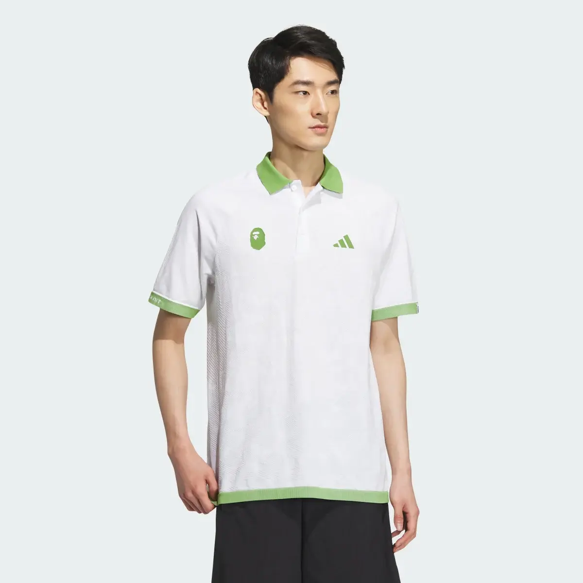 Adidas BAPE x adidas Short Sleeve Golf Polo Shirt. 2