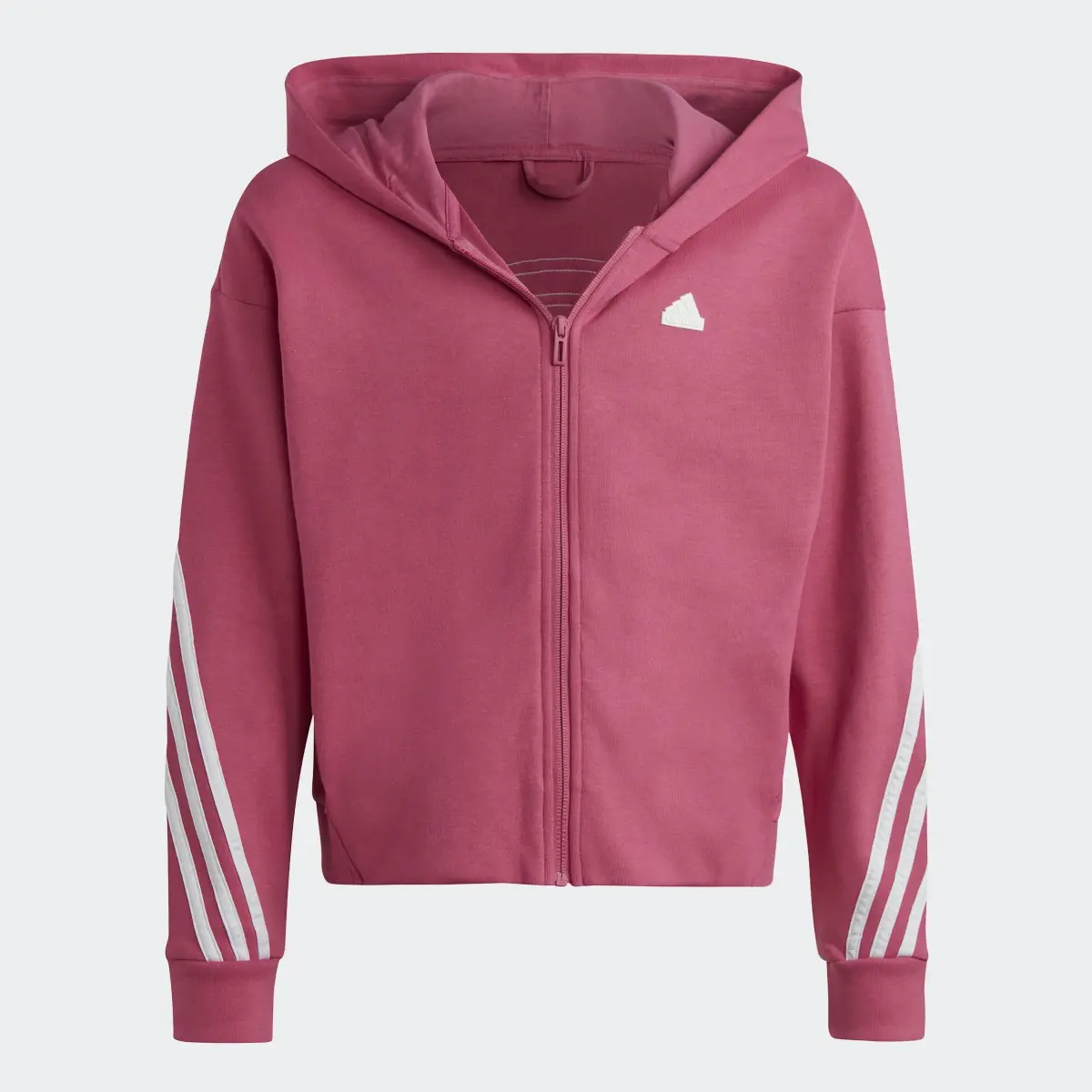 Adidas Future Icons 3-Stripes Full-Zip Hoodie. 1