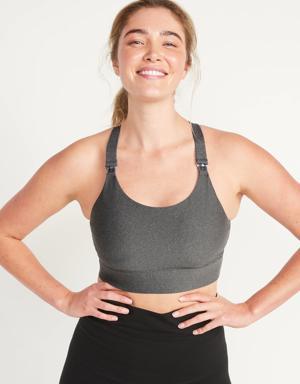 Old Navy Maternity PowerSoft Nursing Sports Bra gray