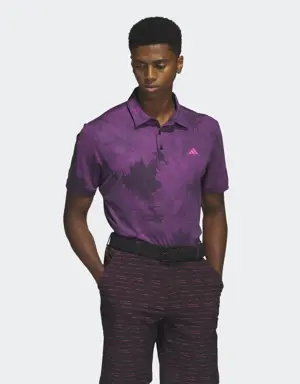 Flower Mesh Golf Polo Shirt