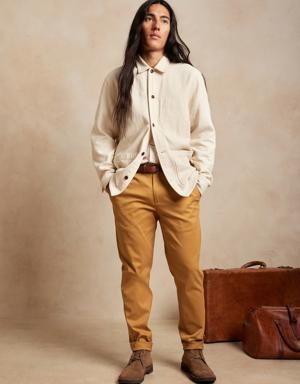 Banana Republic Tapered Rapid Movement Chino yellow